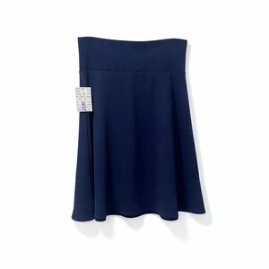 LuLaRoe Azure Blue Textured Stretch Skirt XL NWT A-Line Pull On